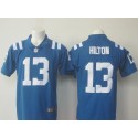 Colts #13 T.Y. Hilton Blue Limited Rush Stitched Nike Jersey