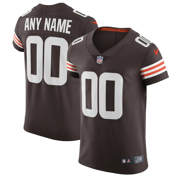 Cleveland Browns Customized Brown Vapor Stitched Football Jersey