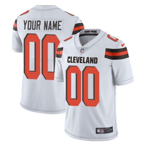 Cleveland Browns Customized White Team Color Vapor Untouchable Limited Stitched NFL Jersey