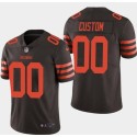 Cleveland Browns Customized Brown Rush Color Limited Stitched NFL Jersey