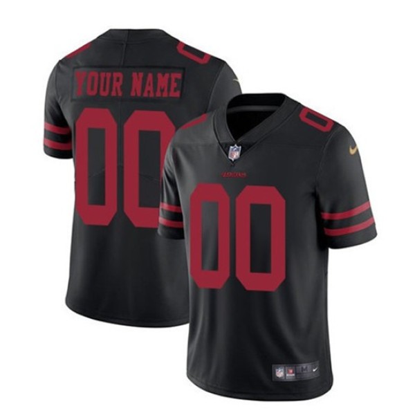 Customized 49ers Black Vapor Untouchable Limited Stitched NFL Jersey