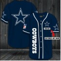 Dallas Cowboys Customized Navy Baseball Jersey