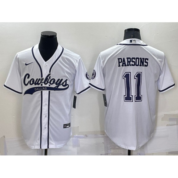 Dallas Cowboys Customized White Cool Base Stitched Baseball Jersey