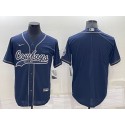 Dallas Cowboys Customized Navy Cool Base Stitched Baseball Jersey