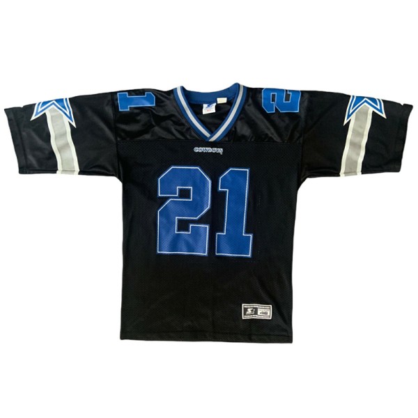 Dallas Cowboys Custom Vintage Rare Black Throwback Stitched Football Jersey