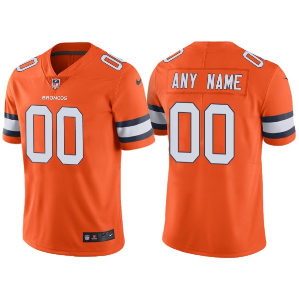 Denver Broncos Customized Orange Team Color Vapor Untouchable Limited Stitched NFL Jersey