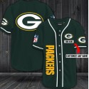 Green Bay Packers Customized Green Baseball Stitched Jersey
