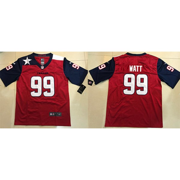 Houston Texans Customized Red Limited Stitched Jersey