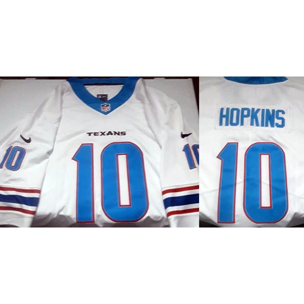 Houston Texans Custom White Limited Stitched Jersey