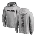 Las Vegas Raiders Customized Custom Gray Pullover NFL Hoodie