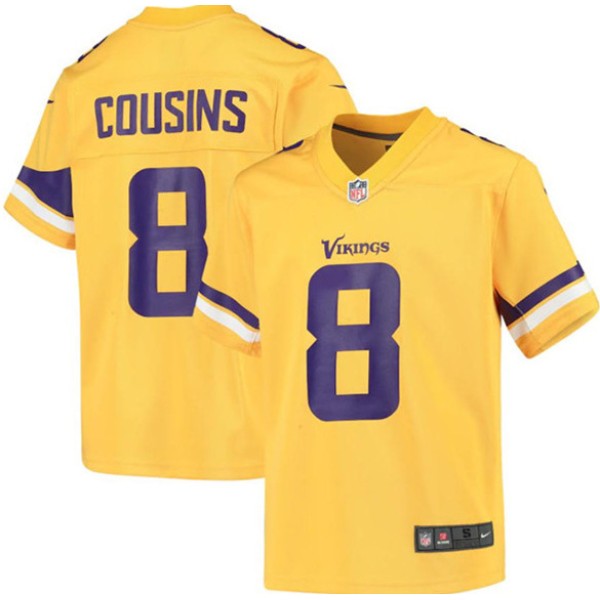Minnesota Vikings Customized Yellow Stitched NFL Jersey