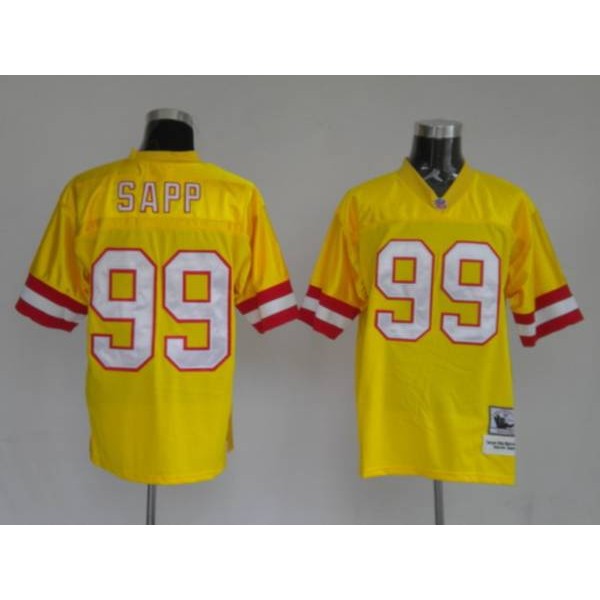 Mitchell And Ness Buccaneers Active Custom Stitched 1996 Dark Yellow Jersey