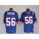 Mitchell And Ness Giants Custom Blue Stitched Football Jersey