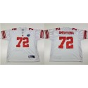 New York Giants Customized White Superbowl Stitched Jersey