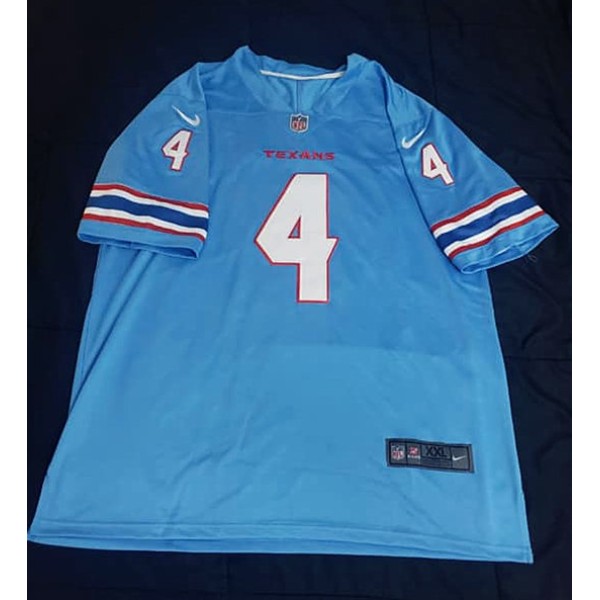 Nike Houston Oliers Custom Blue Limited Stitched NFL Jersey