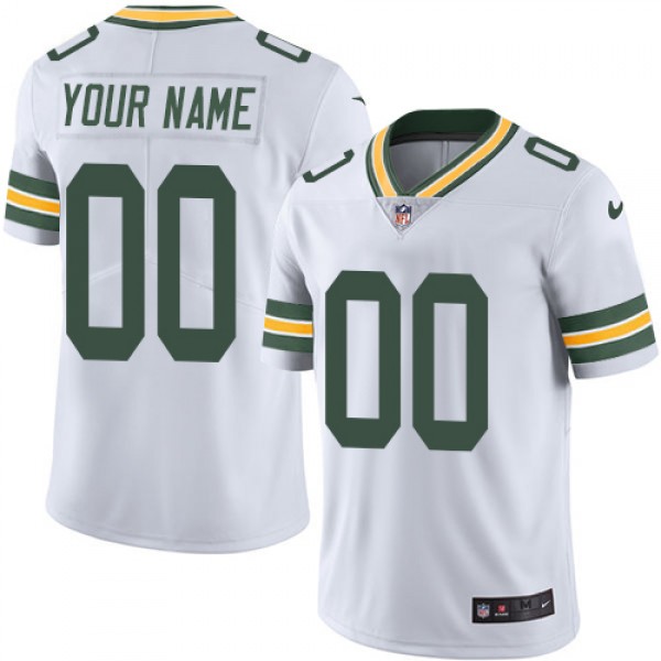 Packers Customized White Vapor Untouchable Limited Stitched Jersey