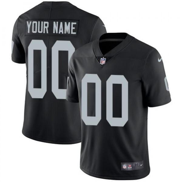 Raiders Customized Black Vapor Limited Stitched Jersey