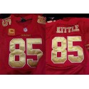 San Francisco 49ers Customized Gold Number Red Stitched NFL Jersey