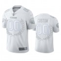 San Francisco 49ers Customized White MVP Platinum Stitched Jersey