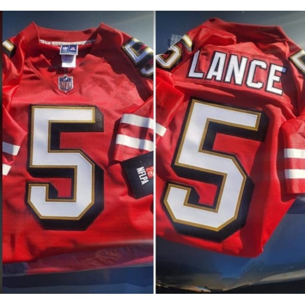San Francisco 49ers Customized Red Throwback Stitched NFL Jersey