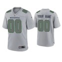Seattle Seahawks Customized Custom Gray Atmosphere Fashion Stitched Game Jersey