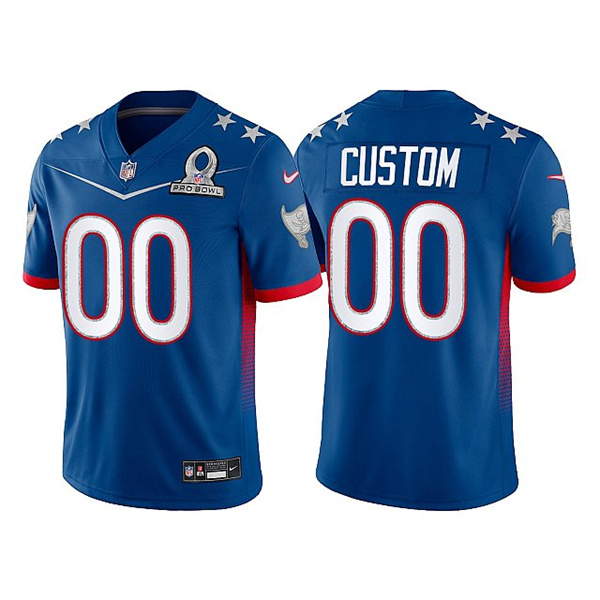 Tampa Bay Buccaneers Customized Custom 2022 Royal Pro Bowl Stitched Jersey