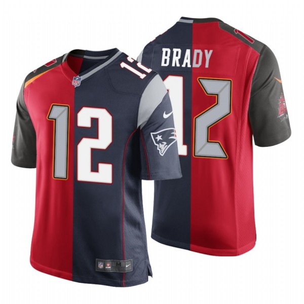 Tampa Bay Buccaneers Red Navy Custom Stitched Jersey