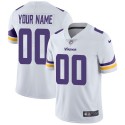 Vikings Customized White Vapor Untouchable Limited Stitched Jersey