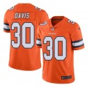 Denver Broncos #30 Terrell Davis Orange Vapor Untouchable Limited Stitched Jersey
