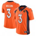 Denver Broncos #3 Russell Wilson Orange With C Patch Walter Payton Patch Vapor Untouchable Limited Stitched Jersey