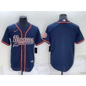 Denver Broncos Blank Navy Cool Base Stitched Baseball Jersey