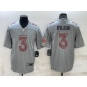Denver Broncos #3 Russell Wilson Gray With Patch Atmosphere Fashion Stitched Jersey