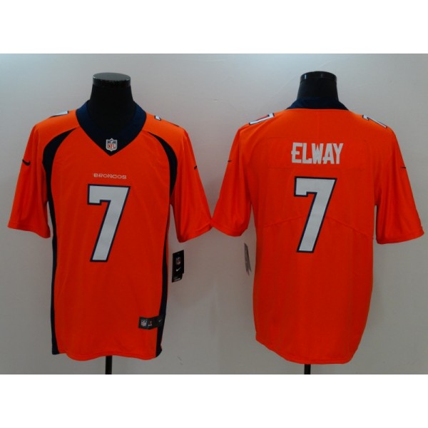 Denver Broncos #7 John Elway Orange Vapor Untouchable Player Limited Jersey
