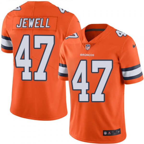 Denver Broncos #47 Josey Jewell Orange Vapor Untouchable Limited Stitched Jersey