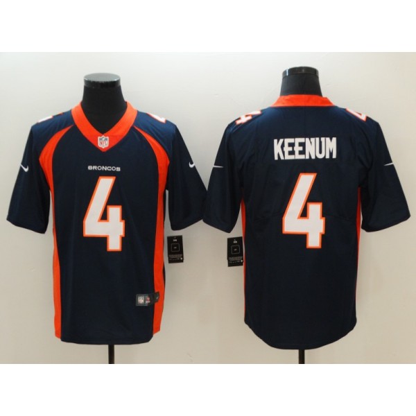 Denver Broncos #4 Case Keenum Blue Vapor Untouchable Limited Stitched Jersey