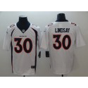 Denver Broncos #30 Phillip Lindsay White Vapor Untouchable Limited Stitched Jersey