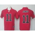 Falcons #11 Julio Jones Red Limited Rush Stitched Nike Jersey