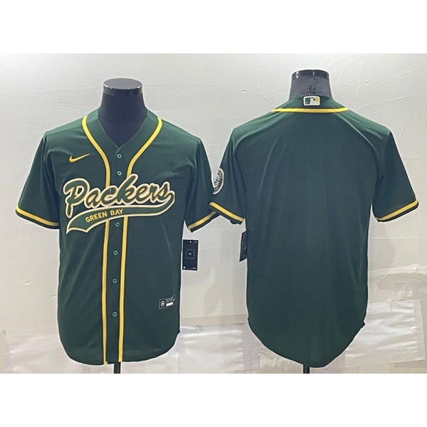 Green Bay Packers Blank Green Stitched Jersey