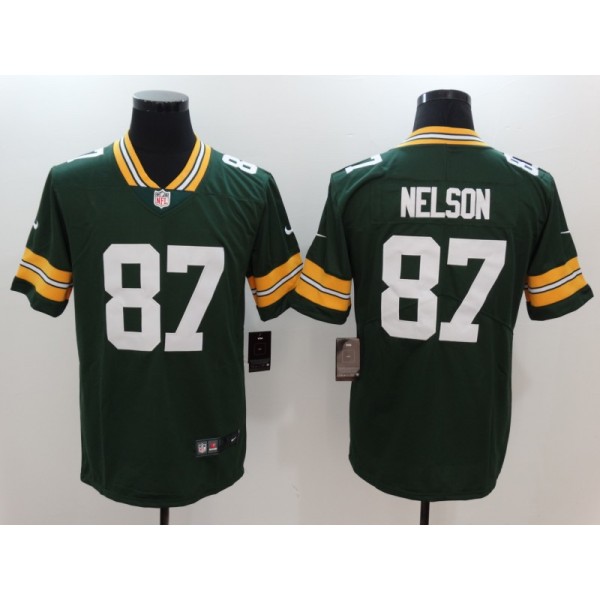 Green Bay Packers #87 Jordy Nelson Green Vapor Untouchable Player Limited Jersey