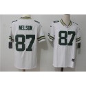 Green Bay Packers #87 Jordy Nelson White Stitched Vapor Untouchable Limited Nike Jersey