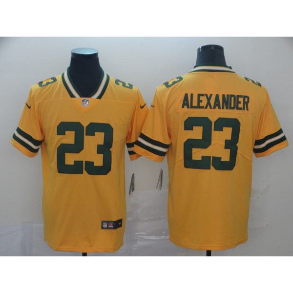 Green Bay Packers #23 Jaire Alexander Gold Inverted Legend Stitched Jersey