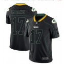 Green Bay Packers #17 Davante Adams Black Lights Out Color Rush Limited Stitched Jersey