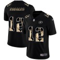 Green Bay Packers #12 Aaron Rodgers 2019 Black Statue Of Liberty Limited Stitched Jersey