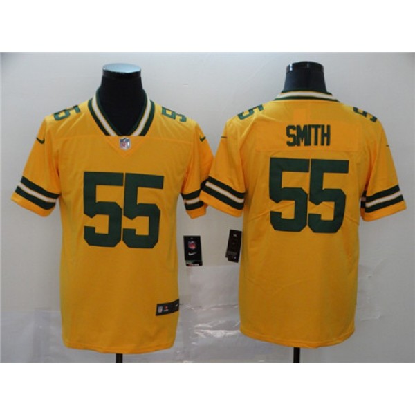 Green Bay Packers #55 Za'Darius Smith Gold Inverted Legend Stitched Limited Jersey
