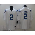 Indianapolis Colts #2 Carson Wentz White Vapor Untouchable Limited Stitched Jersey
