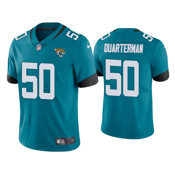Jacksonville Jaguars #50 Shaquille Quarterman Blue Vapor Untouchable Limited Stitched Jersey