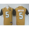 Jaguars #5 Blake Bortles Gold Limited Rush Stitched Nike Jersey