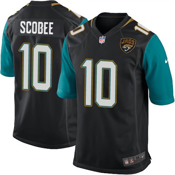 Jaguars #10 Josh Scobee Black Game Limited Stitched Jersey