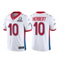 Los Angeles Chargers #10 Justin Herbert 2022 White Pro Bowl Stitched Jersey