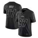 Los Angeles Chargers #97 Joey Bosa Black Reflective Limited Stitched Football Jersey